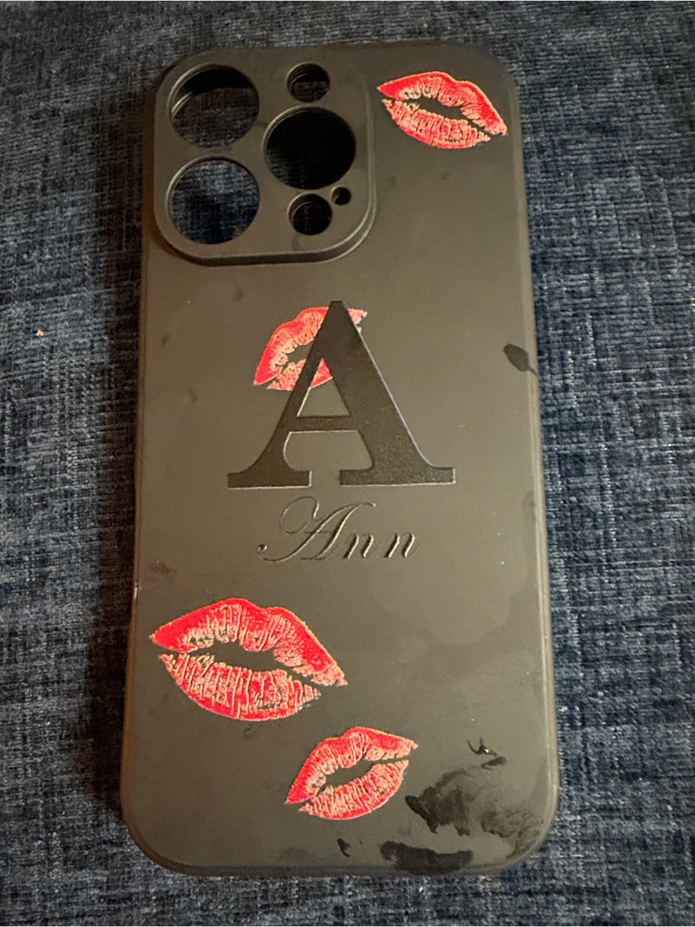 Initial "A" personalized Ann Apple 16 Pro